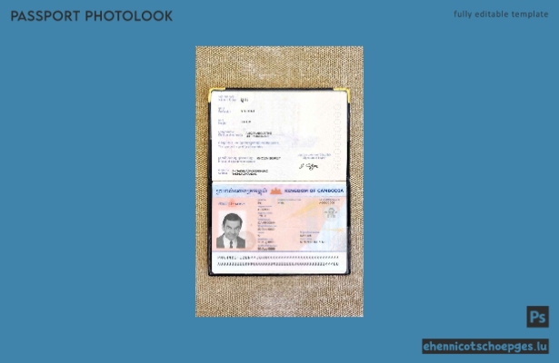 Beispielansicht eines Passfotos für Kambodscha